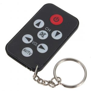 Universal 3pcs Infrarouge IR Mini TV Télécommande Porte-clés Porte-clés - Neuf