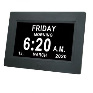 Montre Noire Pour Personnes Atteintes De Démence, D'alzheimer Et De Grande Taille, Avec Calendrier Numérique, Pour Personnes Âgées, Avec Jour Et Date. - Neuf