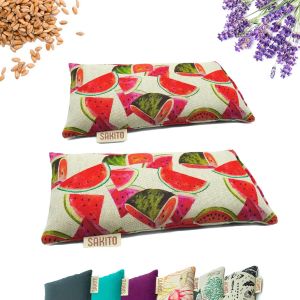 2 (Pcs) Bouillotte Micro-Onde (25x12 Cm) - Coussin Chauffant Naturel Pour Les Douleurs Menstruelles - Utilisation Chaude Ou Froide - Grande R&eacute;tention De Chaleur - Parfum Lavande - Neuf