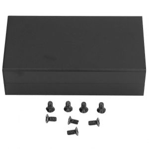 Bo&icirc;tier D'amplificateur De Puissance En Alliage D'aluminium,Bo&icirc;tier Divis&eacute; 58 X 110 X 200 Mm,Noir Mat - Neuf