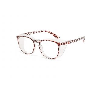 Lunettes de s&eacute;curit&eacute; antibu&eacute;e avec filtre anti-lumi&egrave;re bleue - Motif l&eacute;opard - Neuf