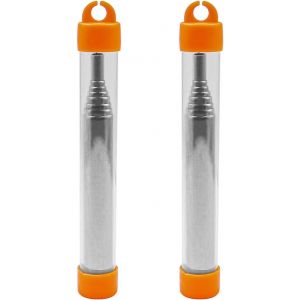 Eryi-Lot De 2 Tubes De Soufflage En Acier Inoxydable De 9,3 Cm - Pour Extérieur, Survie, Camping - Neuf