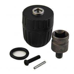 Mandrin de perceuse sans clé 08-10mm 3/8-24UNF Adaptateur de foret à filetage 1/2 Adaptateur de douille carrée pour outils de perceuse électrique à percussion - Neuf