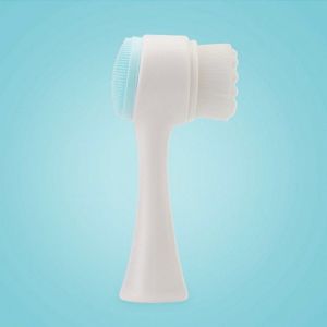 Brosse Nettoyante Visage Manuelle (Bleue), Brosse Exfoliante Pour Points Noirs, Gommage Manuel Ultra-Doux, Démaquillant Pour Tous Types De Peau - Neuf