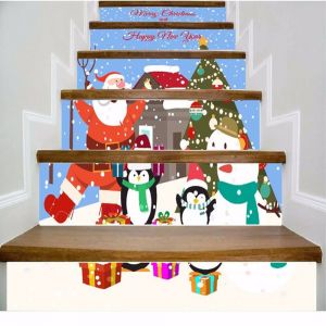 3D Escalier Autocollants-39.3 pouces x 7.08 pouces-15-Auto-Adh&eacute;sif PVC Escalier Contremarches d'Escalier Amovible Stickers Autocollants Festival de papier Peint Maison du Parti du D&eacute;cor - Neuf