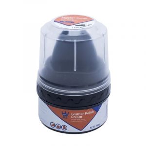 Cirage De Bottes En Cuir Cr&egrave;me Avec Brosse Cire De Chaussures Chaussures De R&eacute;paration Brillance Brillante Nourrit Protection Noir - Neuf