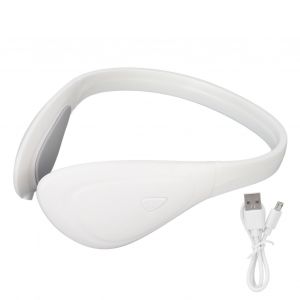 Appareil De Massage Electrique Pour Le Visage En V, Raffermissant Et Raffermissant, 3 Vitesses Reglables Avec Vibrations Acoustiques, Blanc - Neuf