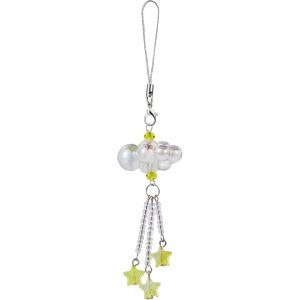 KAL-Breloques De Téléphone En Perles En Forme De Nuage Y2K - Accessoires Pour Téléphone Portable Pour Sac, Porte-Clés, Appareil Photo, Portefeuille, Décoration, Jaune - Neuf
