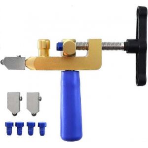 Coupe-carreaux manuel professionnel 2-en-1 Outil de coupe de carreaux de verre c&eacute;ramique portable multifonctionnel - Neuf