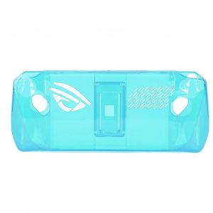 Console de jeu &Eacute;tui transparent antichoc emp&ecirc;chant le glissement Housse de protection en TPU avec support pour ASUS ROG Ally Handheld 2023 Transparent Blue - Neuf