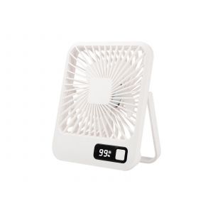 Ventilateur de table USB avec affichage num&eacute;rique et support pliable &agrave; 180&deg; - Neuf