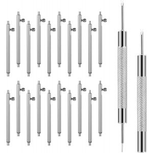 Kal-20 Pièces Kit D'outils Pour Barrettes À Ressort Pour Montres Barrettes À Ressort À Dégagement Rapide ?Illets À Ressort Pour Interrupteur Accessoires De Montre Avec 2 Broches De Bracelet De Montre - Neuf