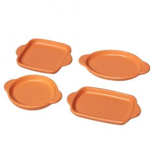 Lot de 4 assiettes &agrave; salade miniatures pour maison de poup&eacute;e &iquest; Accessoires r&eacute;alistes pour petit-d&eacute;jeuner - Neuf