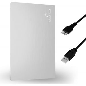 Disque Dur Externe Portable Ultra Fin 2,5"" 250Go Avec Usb 3.0, Transfert De Données Rapide, Compatible Avec Ordinateur Portable, Pc, Mac, Windows, Console De Jeu U2013 Argent - Neuf