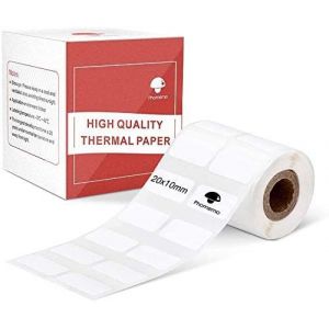 M110 Étiquette thermique,étiquette auto adhésive,0.78""x0.39"" (20x10mm),compatible avec M110 M120 M220 M221 M108 M102 M100 M150 M250 M260 étiqueteuse.1200/étiquettes - Neuf