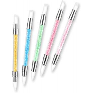 Kal-Pièces Crayons De Peinture Diamant Pour Nail Art Pinceaux À Pointiller En Acrylique Stylos De Modelage D'ongles En Silicone Outils De Pointillage Pour Nail Art Pour La Conception - Neuf
