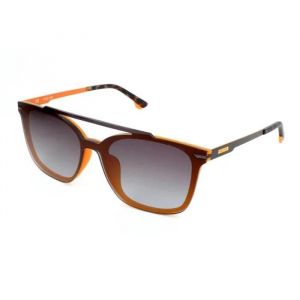 Lunettes De Soleil - Police - Pld528-9uxm - Monture Gris/Orange - Verres Marron Dégradé - Protection Catégorie 3 - Neuf