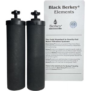 Filtres Authentiques Black Berkey Elements Bb9-2 Pour Syst&egrave;mes D'Eau Berkey (Lot De 2) - Neuf