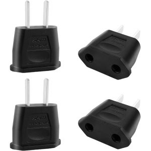 4X Adaptateur de Voyage Prise, Adaptateur Prise Universelle, France/Allemagne/Europe vers USA am&eacute;rique/uS/Chine, Japon Canada, Mexique - Neuf