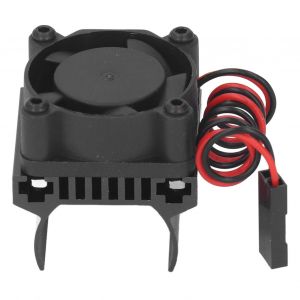 Ventilateur de refroidissement de moteur RC, dissipateur thermique, accessoire RC pour voiture télécommandée Traxxas 1/18, noir - Neuf