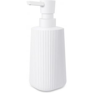 SJZG-Distributeur Savon Moderne Distributeur De Savon Pour Salle De Bain & Cuisine En Verre Distributeur De Savon De Salle De Bain 250Ml Pour Salle De Bain Plan De Travail (Blanc - 1 Pi&egrave;ce) - Neuf
