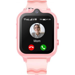 Montre Connect&eacute;e Enfant Gps Montre Intelligente Gar&ccedil;on Fille 4g Wifi Appel Vid&eacute;o Cam&eacute;ra Sos Message R&eacute;veil Chronom&egrave;tre Mode Classe Notification De Vibration (Noir)[Z331] - Neuf