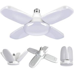 Lampe De Garage Pliable À Quatre Feuilles, Économie D'énergie, Super Lumineuse, Plafonnier, Lumière Du Jour, Pour Sous-Sol De Maison - Neuf