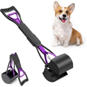 Asas-60cm/23.6"" Pelle À Crotte Pour Chien,Pelles Ramasse Crottes,Cuillère À Caca Pliable Pour Chien,Poop Scoop D'une Seule Main Pelles - Neuf