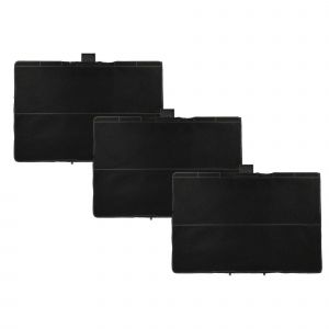 vhbw 3x Filtres &agrave; charbon actif compatible avec Siemens LC97BHP55, LC97BIP50, LC97BIP50/01, LC97BIP50/02 hotte aspirante - 31,5 x 21,5 x 2,3 cm - Neuf