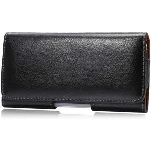 TRAHOO-&Eacute;tui Horizontal en Cuir v&eacute;ritable de qualit&eacute; sup&eacute;rieure pour t&eacute;l&eacute;phone Portable 15, 14, 13, 12 Pro Max, Boucle de Ceinture avec Clip pour Samsung Galaxy S24 S23 S22 S21 S20 Ultra, S22+, S21+, - Neuf