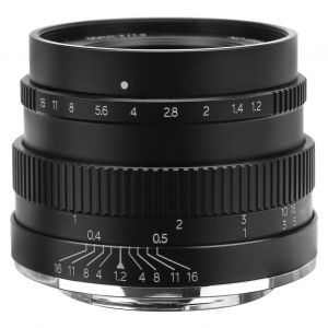 Objectif manuel NEWYI 35 mm F1.2 FX a grande ouverture pour portrait, compatible avec Fuji X-T4/X-T3/X-T30, noir - Neuf