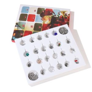 Calendrier De L¿Avent De Noël Charme Ajustable Bracelet Et Collier Diy - Neuf