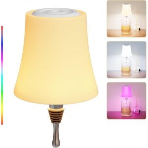 Kal-Lampe De Bouteille De Vin Sans Fil, Lampe De Bouteille De Vin Led Rechargeable, Lampe De Table De Bar De Restaurant De Chambre À Coucher - Neuf