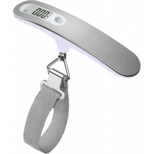 Balance de voyage numérique / Balance à bagages / Balance à bagages numérique de haute précision Poids 110 lb Capacité 50 kg,Heavy Duty,Argent - Neuf