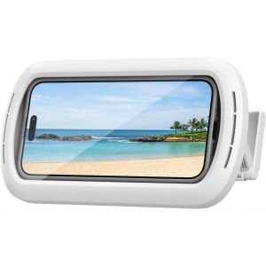 Support Téléphone Douche Étanche, Étui De Téléphone Étanche Pour Mural - [Meilleure Qualité Sonore] 360°Rotation & 120°Réglable, Ipx6 Étanche Support Mural De Bain Pour 4 À 7"" Smartphone[Z376] - Neuf