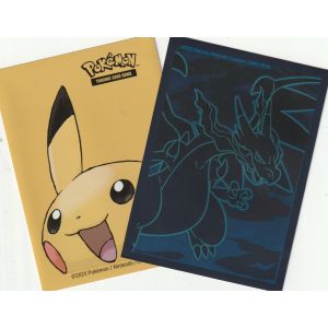 2 Prot&egrave;ges Cartes Pok&eacute;mon - Dracaufeu/Pikachu - Neuf