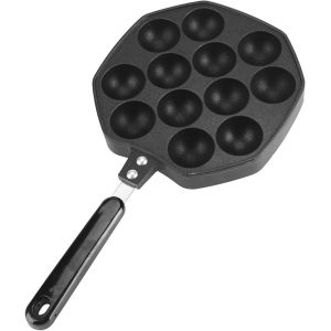 Subzonal-Po&ecirc;le &Agrave; Takoyaki, 12 Trous Takoyaki Grill Pan Poffertjes Pan Takoyaki Maker Plate Avec Rev&ecirc;tement Antiadh&eacute;sif Takoyaki Dispositif Pour La Maison Japonaise Takoyaki Octopus Balls - Neuf