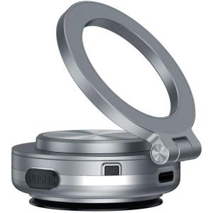 Support magn&eacute;tique pour t&eacute;l&eacute;phone portable, ventouse &eacute;lectrique, support magn&eacute;tique pour t&eacute;l&eacute;phone de voiture, universel, argent&eacute; - Neuf