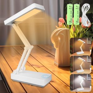 Kal-Lampe De Bureau Sans Fil, 3000mah Lampe De Chevet Tactile Led Lampe Portable Pliable Avec 3 Luminosité Lampe Chevet Rechargeable Pour Chambre À Coucher Lecture Apprentissage Bureau - Neuf