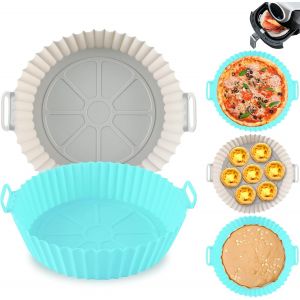 Lbgwp60-Doublure En Silicone Réutilisable Pour Friteuse À Air Comprimé 20,3 Cm Revêtement En Silicone Pour Friteuse À Air Comprimé Tapis D'accessoires De Friteuse À Air Antiadhésif Résistant À La - Neuf