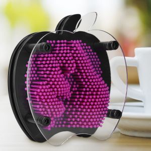HJLIAN Jouet pour enfants, empreinte de main clone 3D, sculpture stereo a l'aiguille (jaune) - Neuf