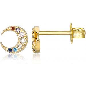 Yemaesre-Boucles D'oreilles À Tige En Argent Sterling Petite Boucle D'oreille Cz Crystl Zircon Stick Boucles D'oreilles À Tige Pour Femme - Neuf