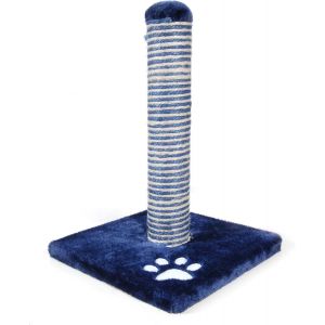 Arbre À Chat Vertical Formaggio ¿ Poteau À Gratter En Sisal ¿ Structure En Forme De Tranche De Fromage 60 X 26 X 60 H Cm ¿ Jouet Et Niche Résistante ¿ Multicolore - Neuf