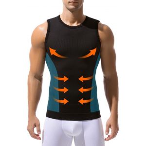 Sept-Casey Kecin Débardeu De Compression Homme, Debardeur Gainant Homme Ventre Sous-Vêtements Musculation Sport Body Shaper Maillot De Corps - Neuf