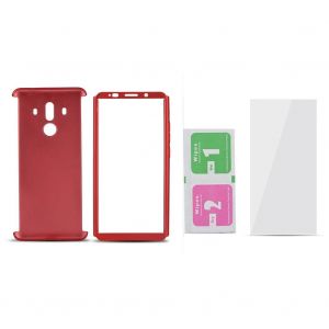 Protection &Agrave; 360&deg; Coque De T&eacute;l&eacute;phone Mince D&eacute;tachable Avec Verre Pour Huawei Mate 10 Pro Rouge - Neuf