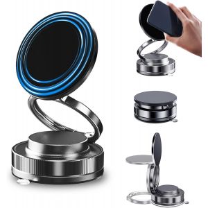 KALANKA-Support Telephone Voiture, Porte T&eacute;l&eacute;phone Voiture, Rotation &agrave; 360&deg; - pour Voiture/Miroir, Aimant Telephone Voiture Accessoire Voiture pour iPhone 16 15 14 13 12 Pro Max et &eacute;tui - Neuf