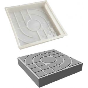 Moule pav&eacute;s briques b&eacute;ton - Carr&eacute; dalles jardin - All&eacute;es chemins - Neuf