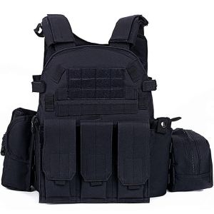 Airsoft Veste Ext&eacute;rieure R&eacute;glable Molle Veste D'entra&icirc;nement Au Combat De L'&eacute;quipement De Protection Paintball V&ecirc;tements - Neuf