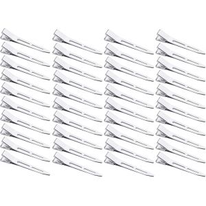 40 Pi&egrave;ces Pince Cheveux M&eacute;tal Pince Crocodile Cheveux Alligator Barrette 5,5cm Pinces &Agrave; Bec Canard Clips Pince Locks Pince Cheveux Coiffeur Pour Femmes Filles Coiffure Maquillage(15 Couleurs) - Neuf