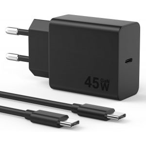 JGD-45W USB C Chargeur Rapide pour Samsung Galaxy S25 Ultra S24 S23 S22 S21 S20 FE 5G,A55 A54 A53 A52,Note 20,Original Tab S8 S9,USB-C Prise Chargeur Adaptateur Secteur avec 3M USB Cable Charge Rapid - Neuf